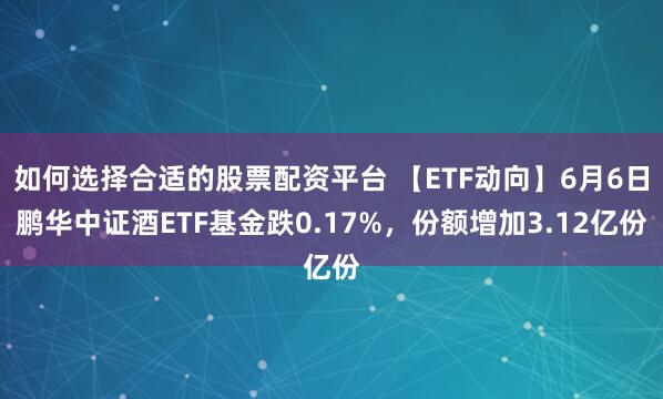 如何选择合适的股票配资平台 【ETF动向】6月6日鹏华中证酒ETF基金跌0.17%，份额增加3.12亿份